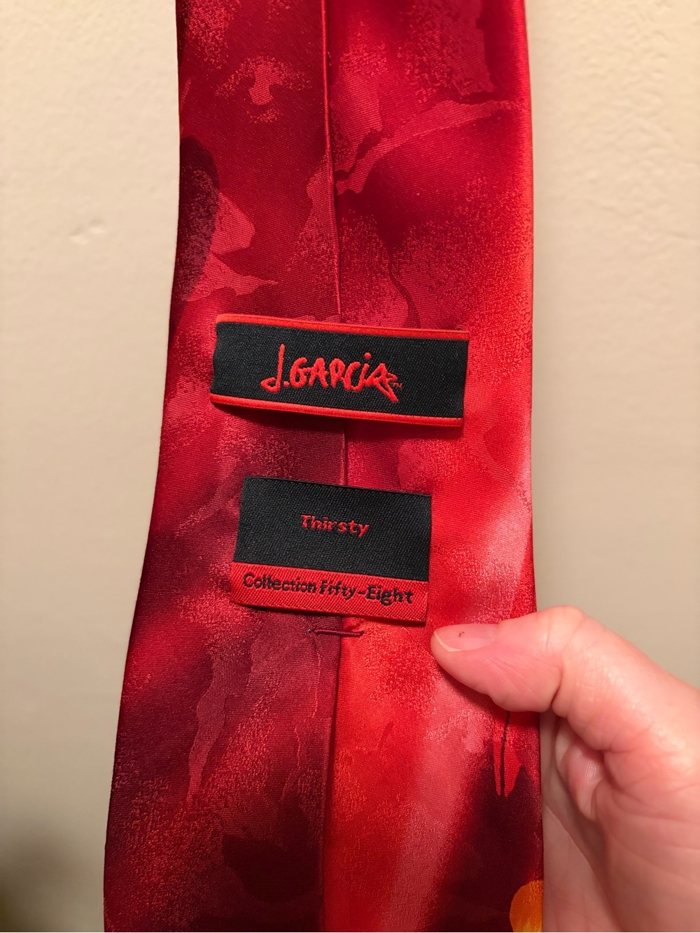 J. Garcia Thirsty Heart Tie - Picture 4 of 7